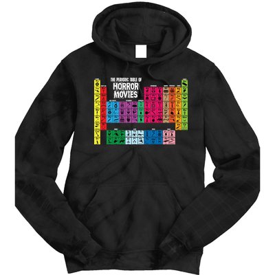 The Periodic Table Of Horror Movies Chemistry Science Tie Dye Hoodie