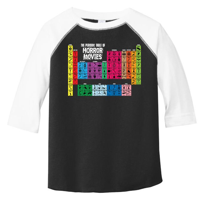 The Periodic Table Of Horror Movies Chemistry Science Toddler Fine Jersey T-Shirt