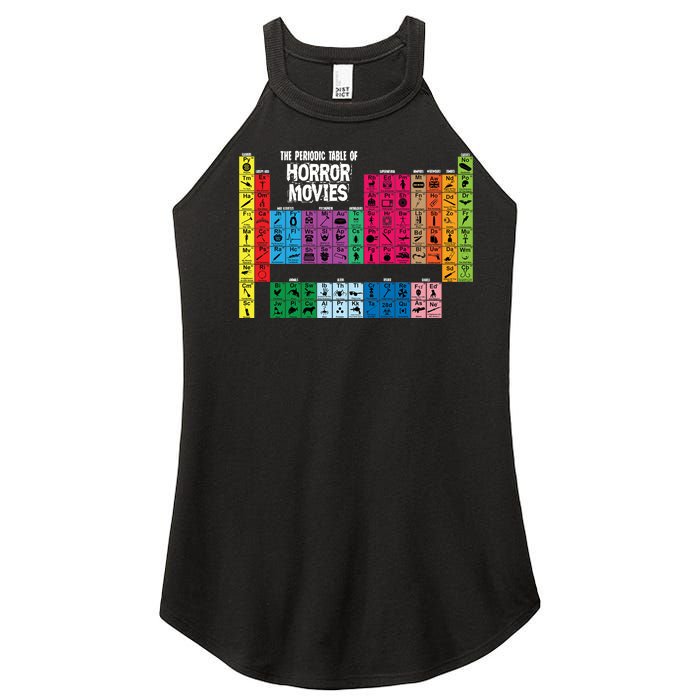 The Periodic Table Of Horror Movies Chemistry Science Women's Perfect Tri Rocker Tank