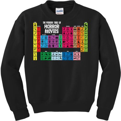 The Periodic Table Of Horror Movies Chemistry Science Kids Sweatshirt