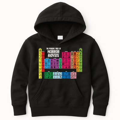 The Periodic Table Of Horror Movies Chemistry Science Kids Hoodie