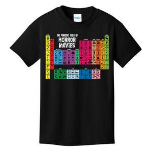 The Periodic Table Of Horror Movies Chemistry Science Kids T-Shirt