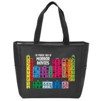 The Periodic Table Of Horror Movies Chemistry Science Zip Tote Bag