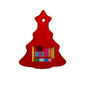 The Periodic Table Of Horror Movies Chemistry Science Ceramic Tree Ornament