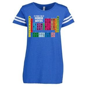 The Periodic Table Of Horror Movies Chemistry Science Enza Ladies Jersey Football T-Shirt