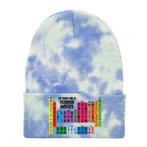 The Periodic Table Of Horror Movies Chemistry Science Tie Dye 12in Knit Beanie