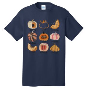 Teacher Pumpkin Teach Love Inspire Trick Or Teach Halloween Tall T-Shirt