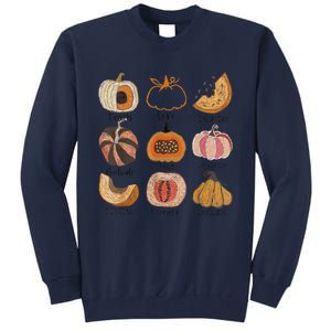 Teacher Pumpkin Teach Love Inspire Trick Or Teach Halloween Tall Sweatshirt