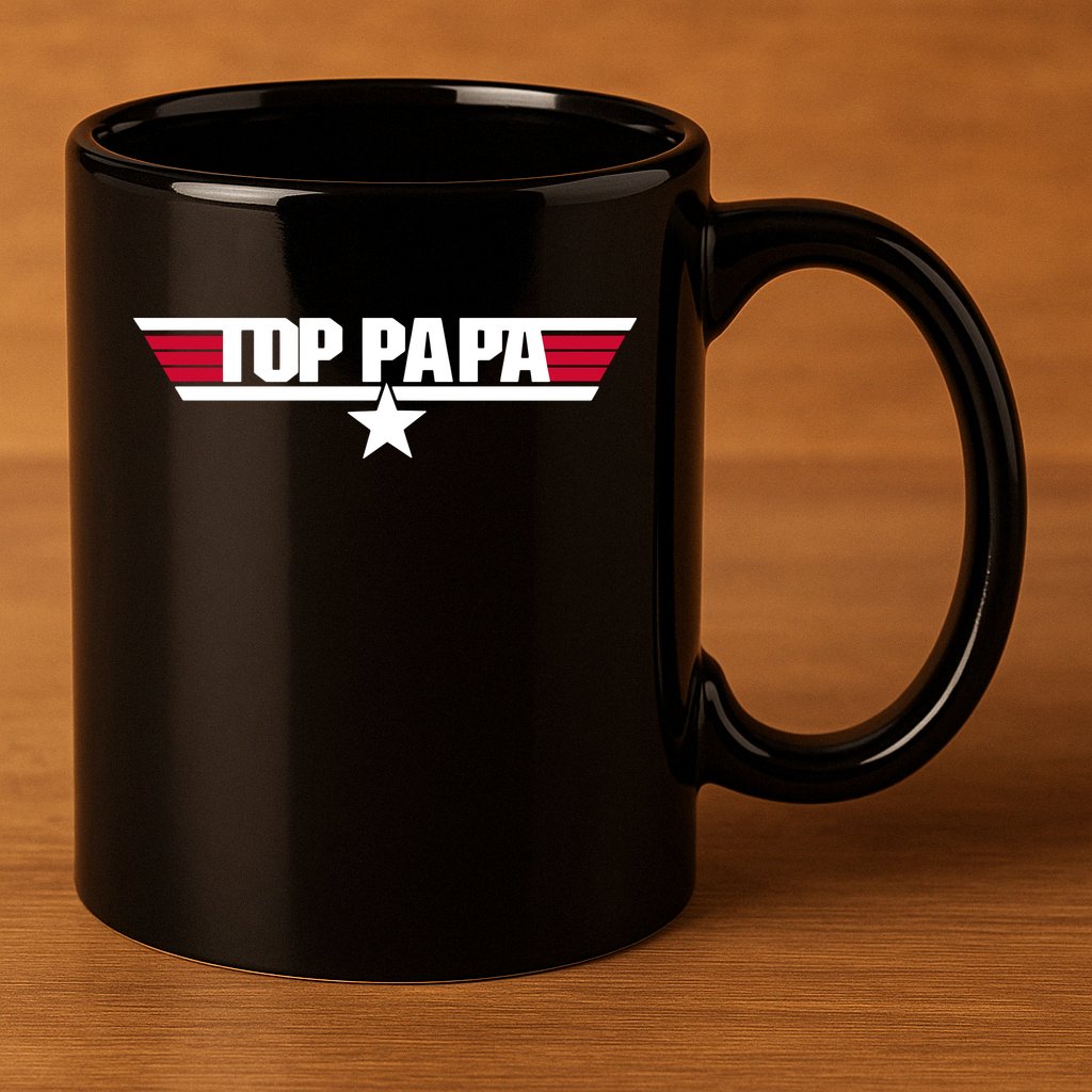 Top Papa 11oz C Handle Ceramic Mug