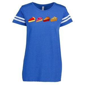 Thanksgiving Pie Enza Ladies Jersey Football T-Shirt