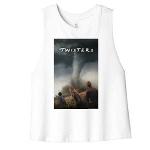 Twisters Poster Women's Racerback Cropped Tank