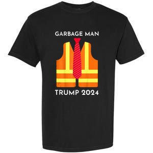 Trump Proud To Be Garbage Hivis Vest Red Tie Costume Garment-Dyed Heavyweight T-Shirt