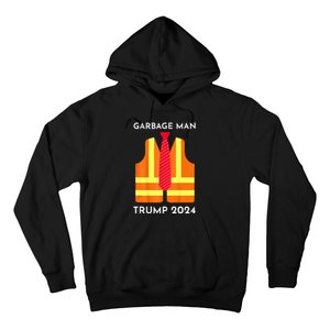 Trump Proud To Be Garbage Hivis Vest Red Tie Costume Hoodie