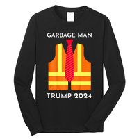 Trump Proud To Be Garbage Hivis Vest Red Tie Costume Long Sleeve Shirt