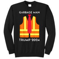 Trump Proud To Be Garbage Hivis Vest Red Tie Costume Sweatshirt