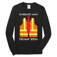 Trump Proud To Be Garbage Hivis Vest Red Tie Costume Tall Long Sleeve T-Shirt