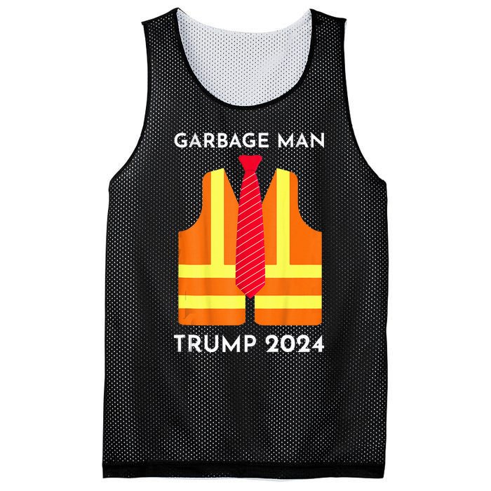 Trump Proud To Be Garbage Hivis Vest Red Tie Costume Mesh Reversible Basketball Jersey Tank