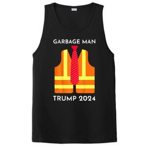 Trump Proud To Be Garbage Hivis Vest Red Tie Costume PosiCharge Competitor Tank