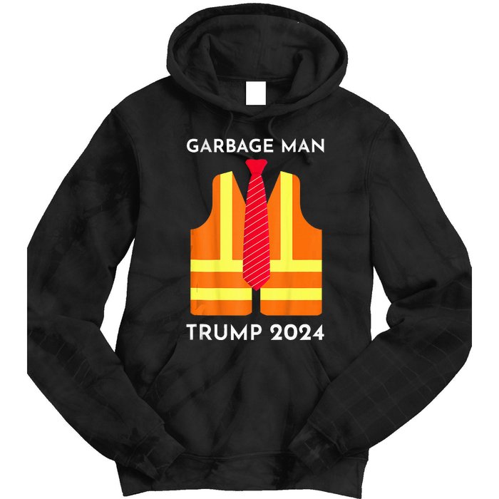 Trump Proud To Be Garbage Hivis Vest Red Tie Costume Tie Dye Hoodie