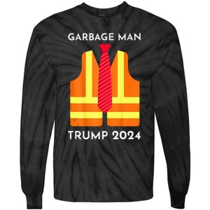 Trump Proud To Be Garbage Hivis Vest Red Tie Costume Tie-Dye Long Sleeve Shirt