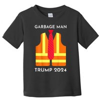 Trump Proud To Be Garbage Hivis Vest Red Tie Costume Toddler T-Shirt