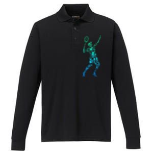 Tennis Player Performance Long Sleeve Polo