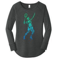 Tennis Player Women's Perfect Tri Tunic Long Sleeve Shirt