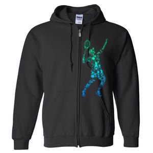 Tennis Player Full Zip Hoodie