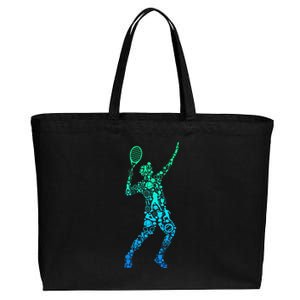 Tennis Player Cotton Canvas Jumbo Tote