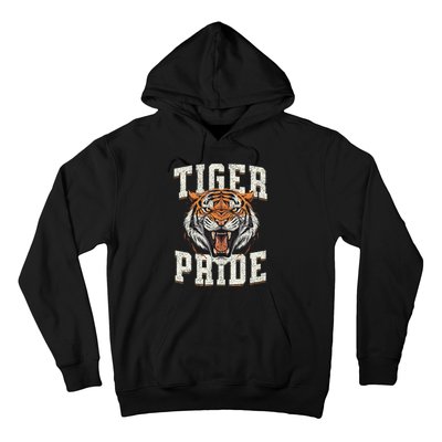 Tiger Pride Tiger Mascot Vintage School Sports Team Hoodie