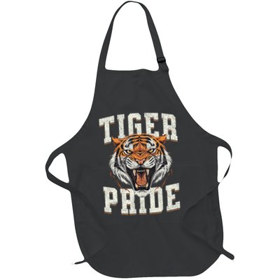 Tiger Pride Tiger Mascot Vintage School Sports Team Apron