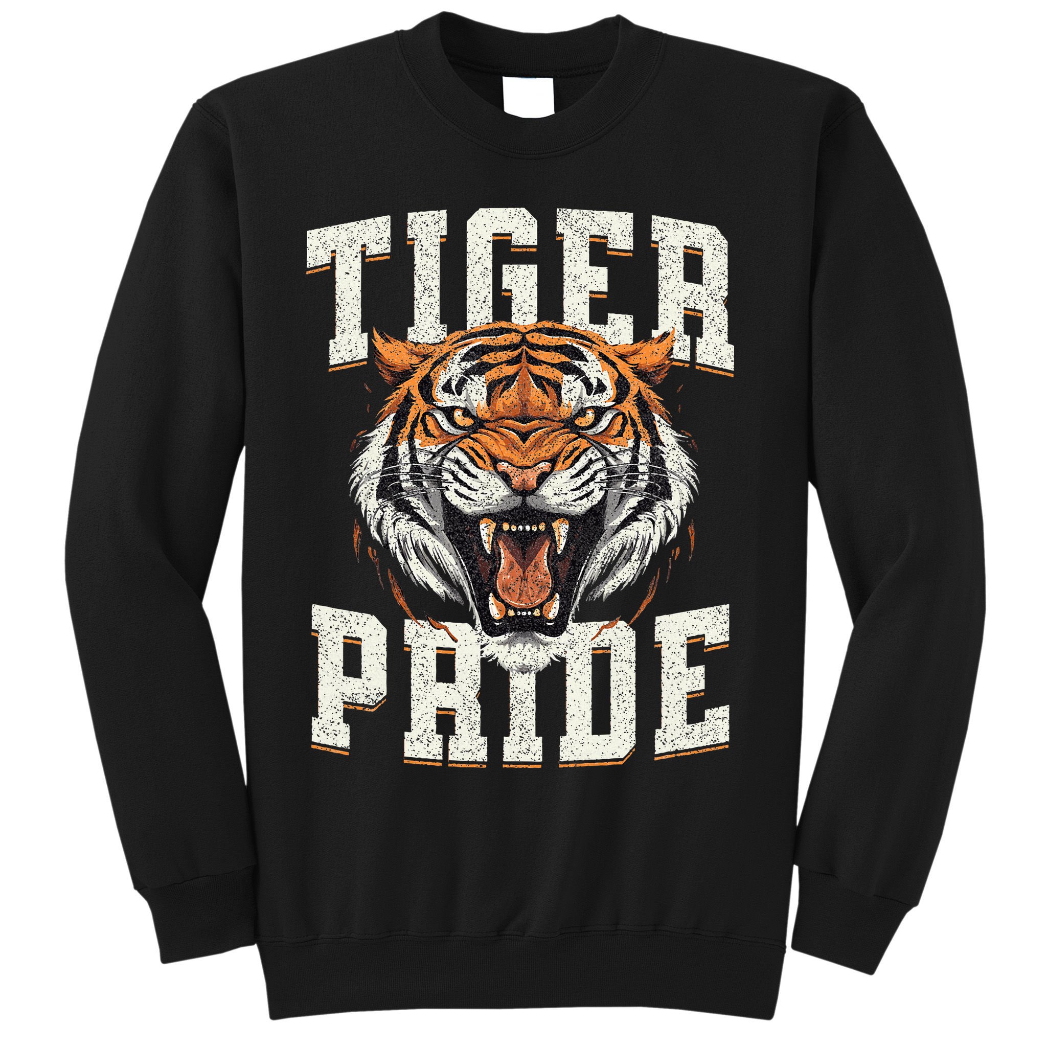 Tiger Pride Tiger Mascot Vintage School Sports Team Sweatshirt