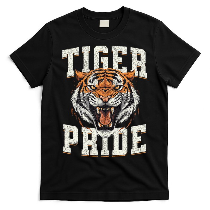 Tiger Pride Tiger Mascot Vintage School Sports Team T-Shirt