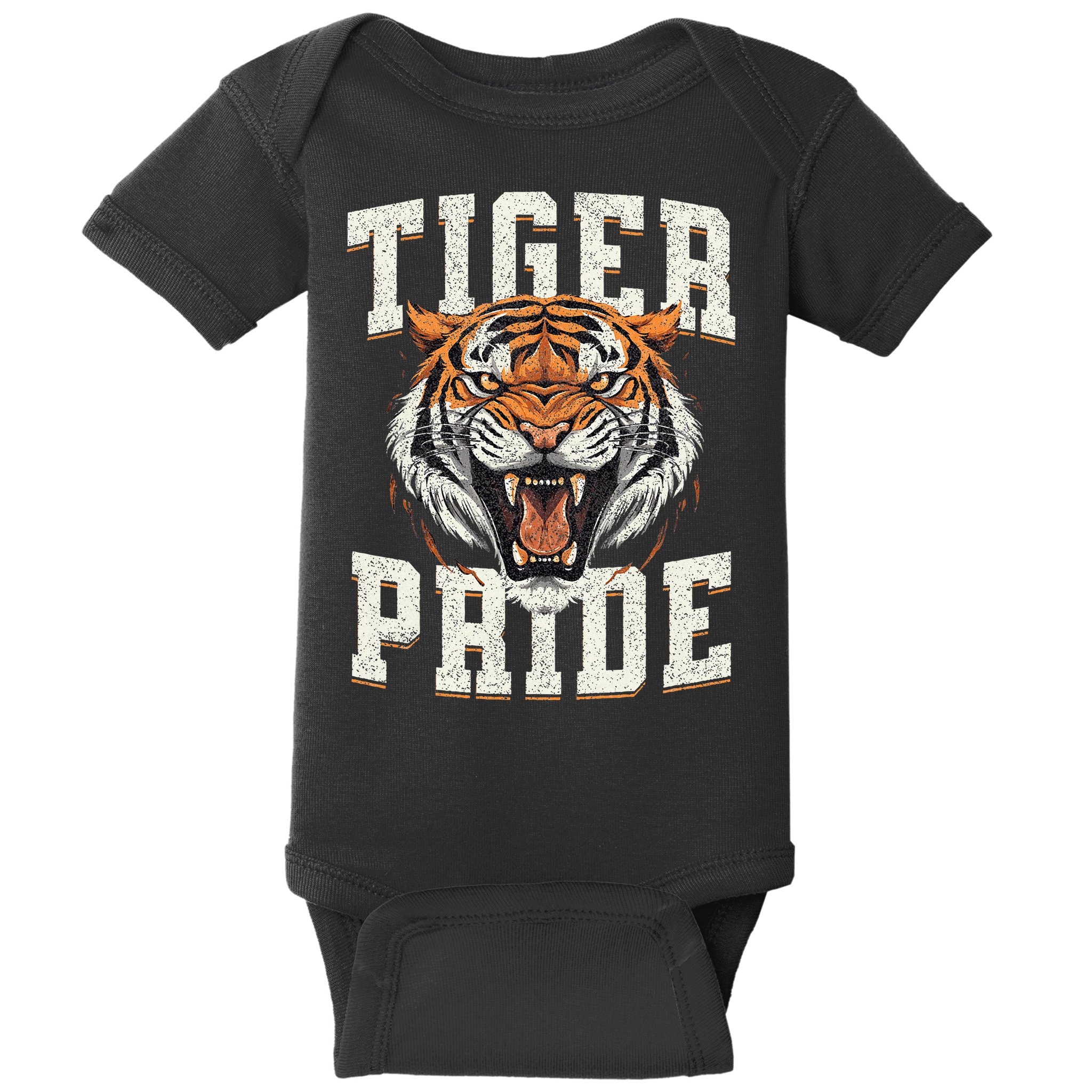 Tiger Pride Tiger Mascot Vintage School Sports Team Baby Bodysuit