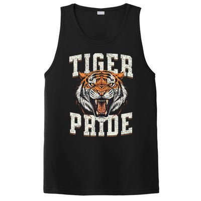 Tiger Pride Tiger Mascot Vintage School Sports Team PosiCharge Competitor Tank