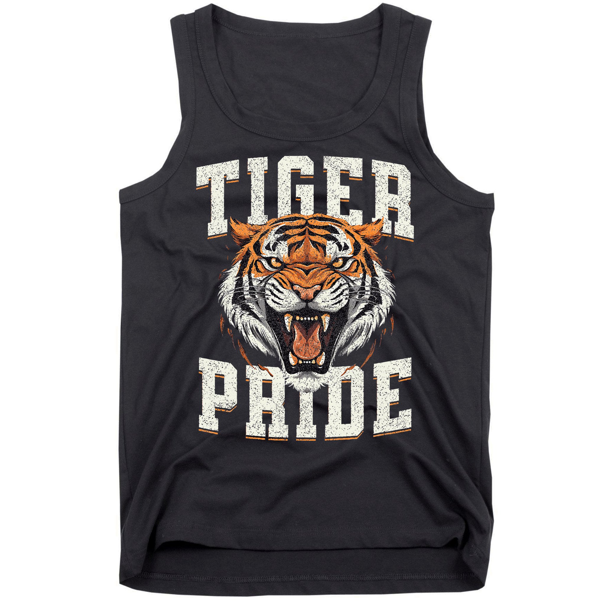 Tiger Pride Tiger Mascot Vintage School Sports Team Tank Top