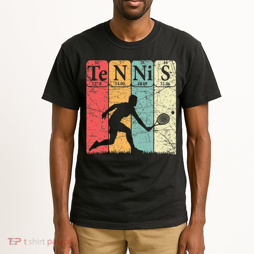 Tennis Periodic Table Elements Tennis Player Nerd Vintage Tall T-Shirt