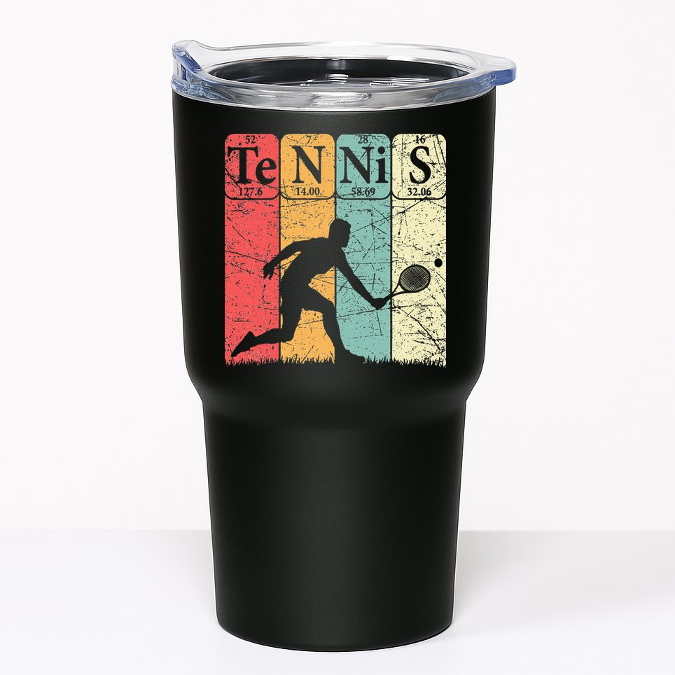 Tennis Periodic Table Elements Tennis Player Nerd Vintage Tumbler