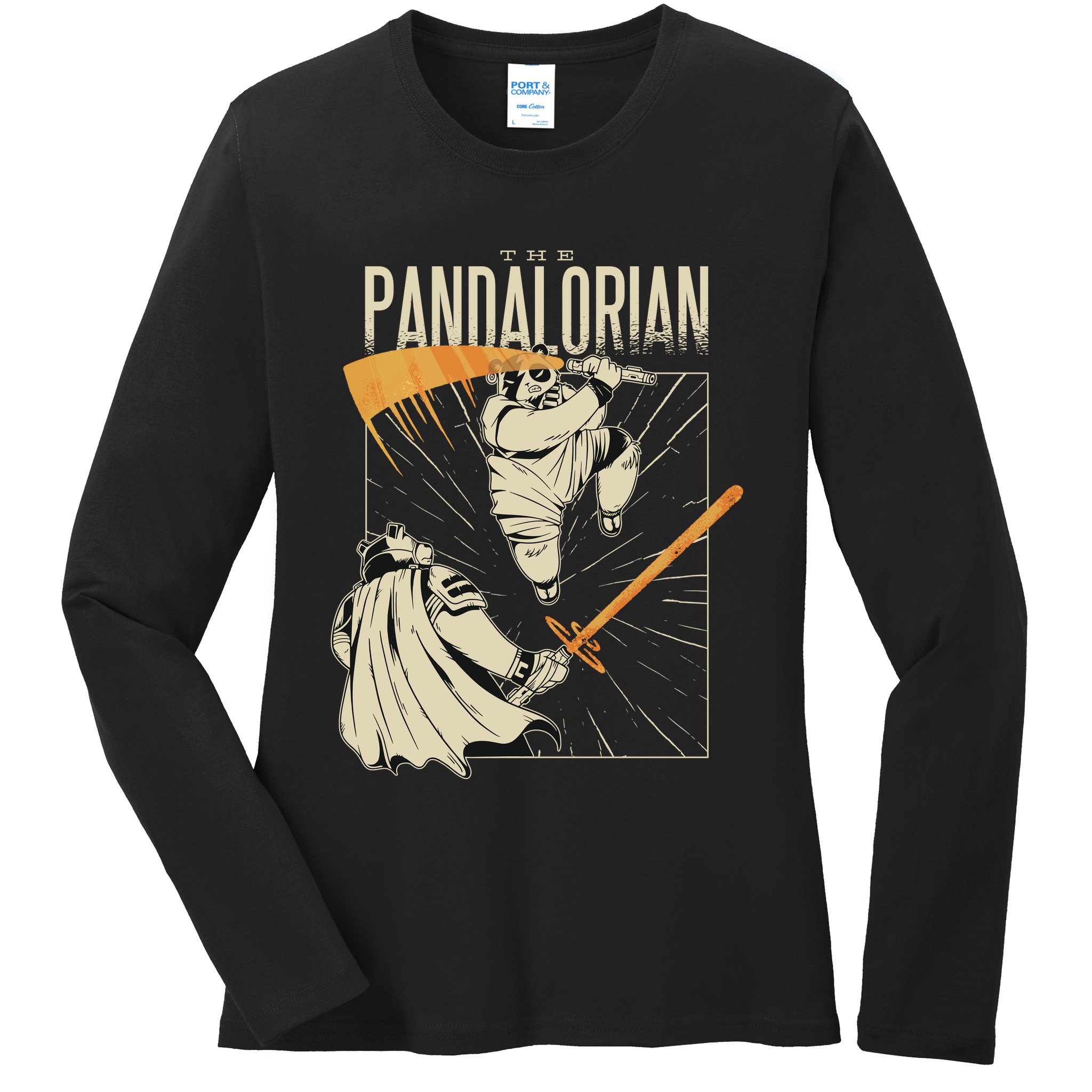 The Pandalorian Ladies Long Sleeve Shirt