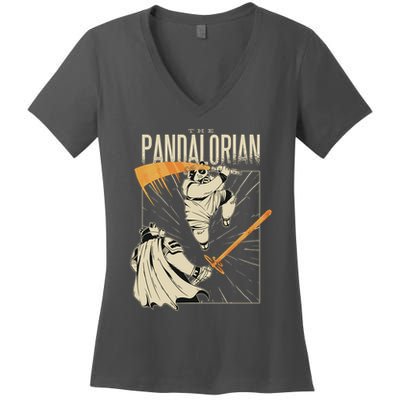 The Pandalorian Women's V-Neck T-Shirt
