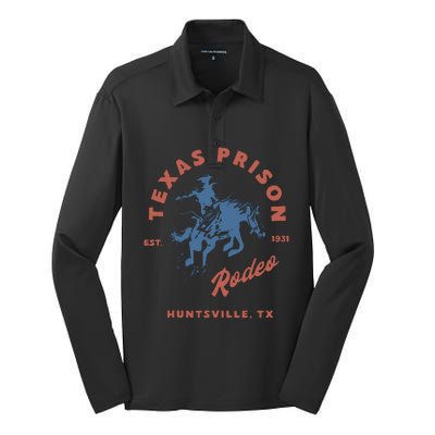 Texas Prison Silk Touch Performance Long Sleeve Polo