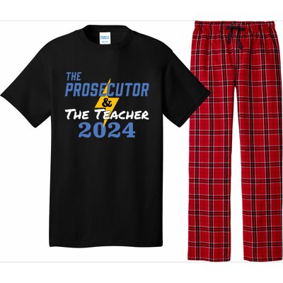 The Prosecutor The Teacher 2024 Harris Walz Presidential Pajama Set