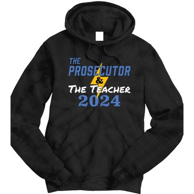 The Prosecutor The Teacher 2024 Harris Walz Presidential Tie Dye Hoodie