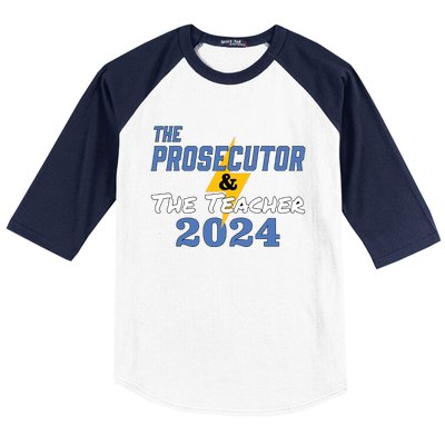 The Prosecutor The Teacher 2024 Harris Walz Presidential Baseball Sleeve Shirt