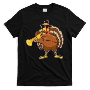 Turkey Playing Trumpet Thanksgiving T-Shirt