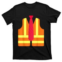 Trump Proud To Be Garbage Hivis Vest Red Tie Costume 2024 T-Shirt