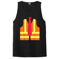 Trump Proud To Be Garbage Hivis Vest Red Tie Costume 2024 PosiCharge Competitor Tank