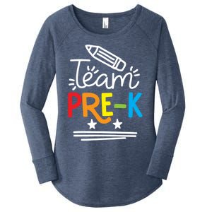 Team Pregiftk Teacher Student School Pre Kindergarten Gift Meaningful Gift Women's Perfect Tri Tunic Long Sleeve Shirt