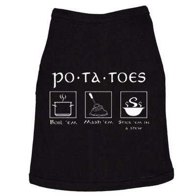 Taters Po Ta Toes Potato Tater Doggie Tank