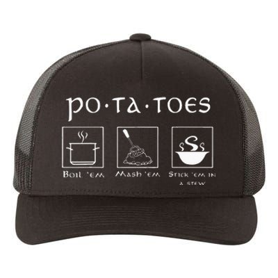 Taters Po Ta Toes Potato Tater Yupoong Adult 5-Panel Trucker Hat